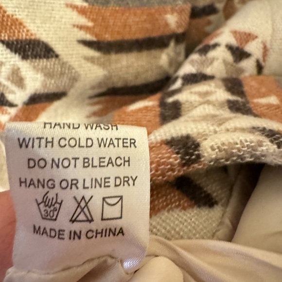 Women's Patterned Pea Coat - Picture 5 of 7